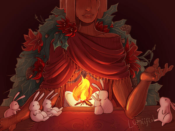 Drawn from the prompt: Hearth